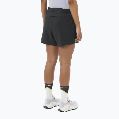 Women's running shorts Salomon SHAKEout Easy 4" deep black