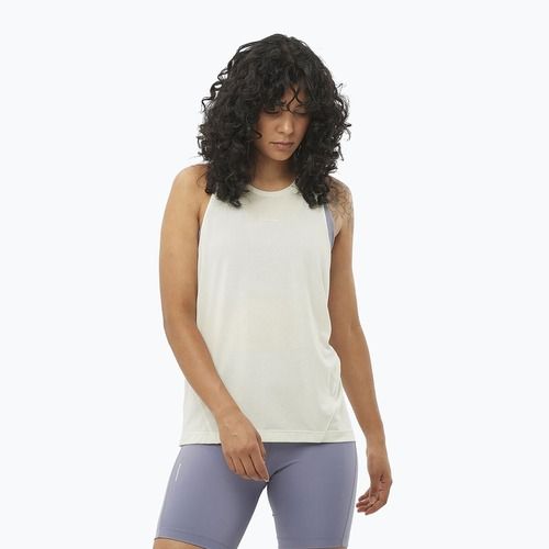 Women's running tank top Salomon SHAKEout Core Tank icicle