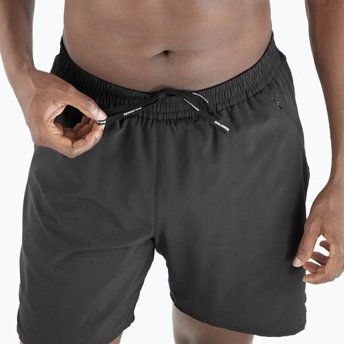 Men's Salomon Shakeout Core 2IN1 7" deep black running shorts