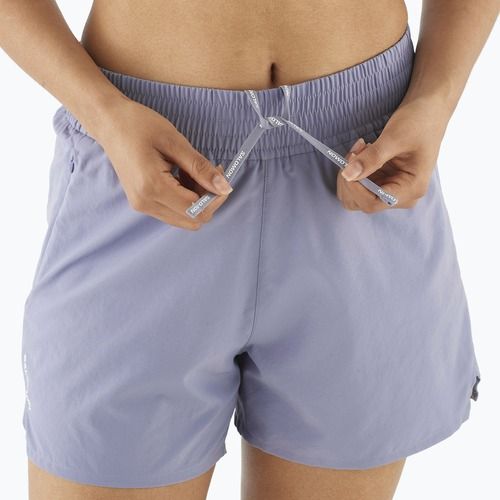 Women's running shorts Salomon SHAKEout Core 4" blue granite