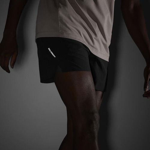 Men's running shorts Salomon SHAKEout Core 5" deep black