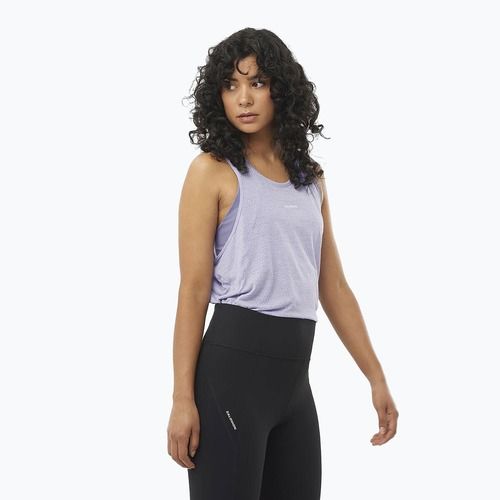 Women's running tank top Salomon SHAKEout Air Tank cosmic sky