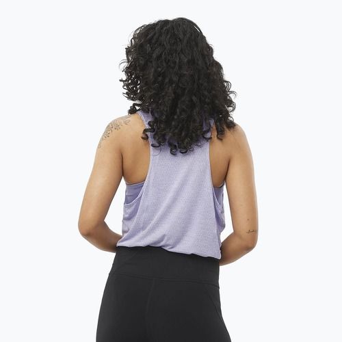 Women's running tank top Salomon SHAKEout Air Tank cosmic sky
