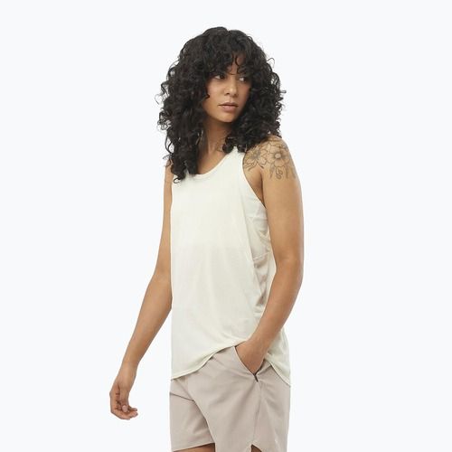Women's running tank top Salomon SHAKEout Air Tank icicle