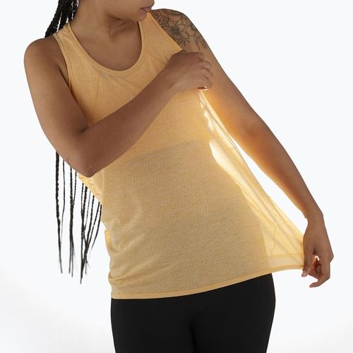 Women's running tank top Salomon SHAKEout Air Tank warm apricot
