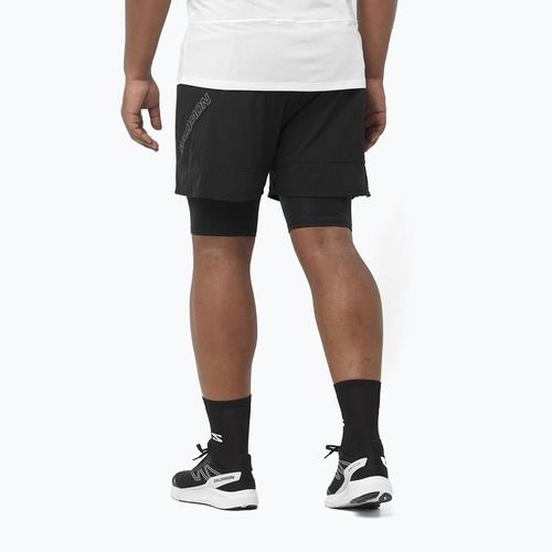 Men's running shorts Salomon Sense 2IN1 deep black
