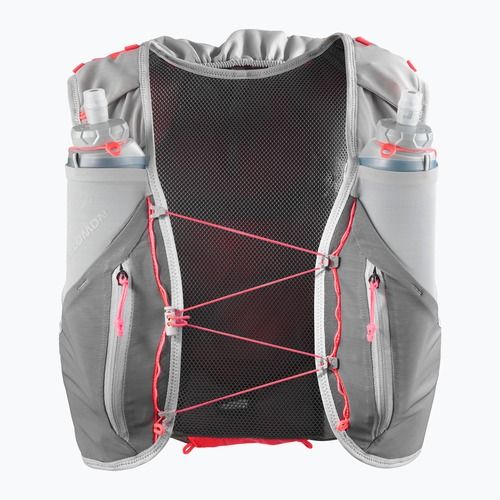 Running vest Salomon ADV SKIN 12 Set castelrock/alloy/neon flame