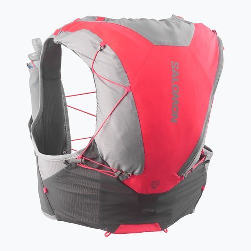 Running vest Salomon ADV SKIN 12 Set castelrock/alloy/neon flame