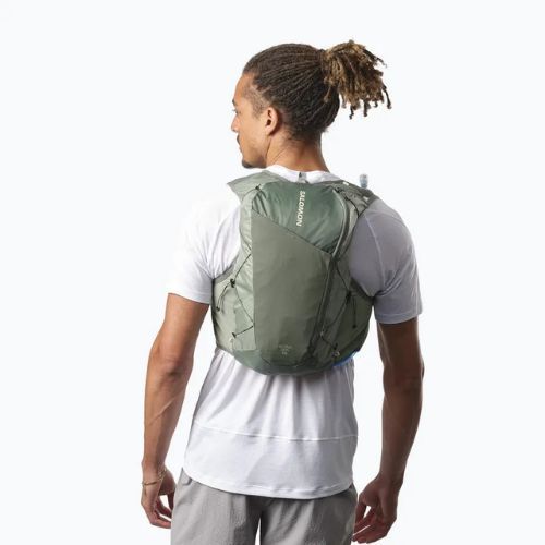 Salomon Active Skin 12 Reservoir running waistcoat laurel wreath/lily pad