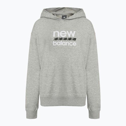 Women's New Balance Sport Graphic French Terry Hoodie athletic grey