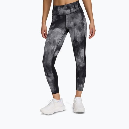 Women's running leggings Under Armour Launch Printed Ankle black/reflective