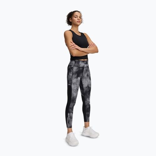 Women's running leggings Under Armour Launch Printed Ankle black/reflective