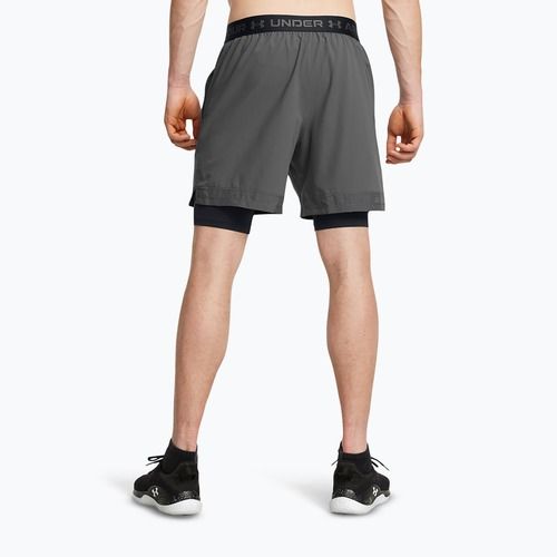 Men's training shorts Under Armour Vanish Woven 2In1 Sts castlerock/black/black