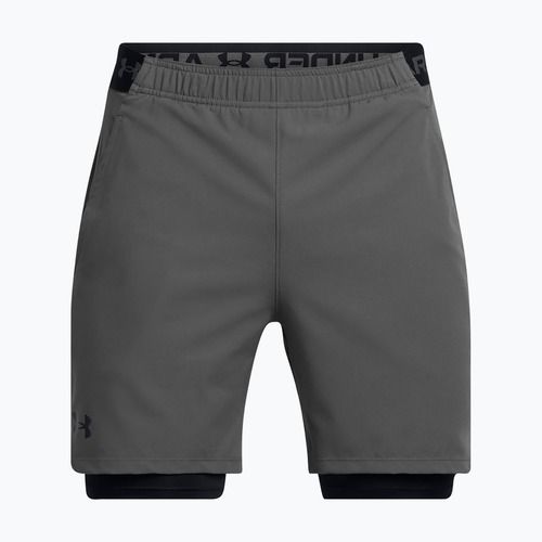 Men's training shorts Under Armour Vanish Woven 2In1 Sts castlerock/black/black