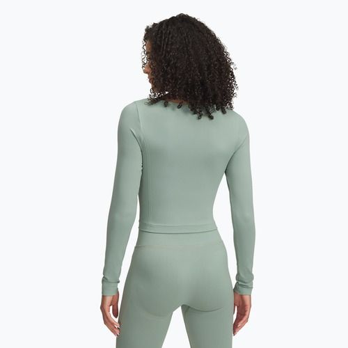 Women's training longsleeve Under Armour Train Seamless silica green/white