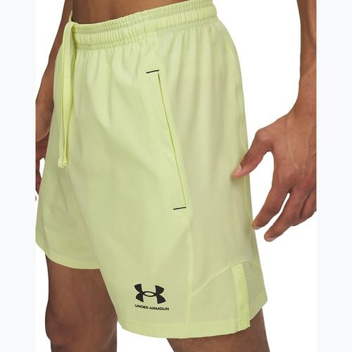 Men's football shorts Under Armour Challenger Pro Woven sonic yellow / black