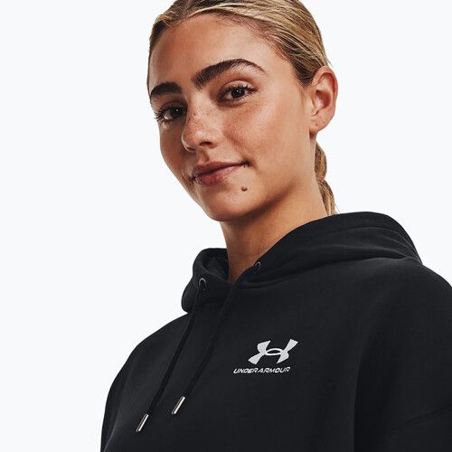 Women's Under Armour Icon Fleece Hoodie black/white