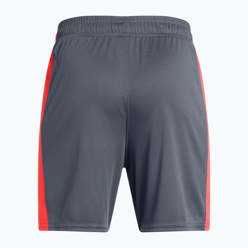 Children's football shorts Under Armour Challenger Knit downpour gray / fire / white