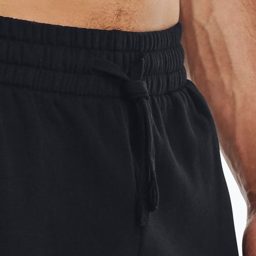 Men's trousers Under Armour Rival Fleece Cargo Jogger black / white