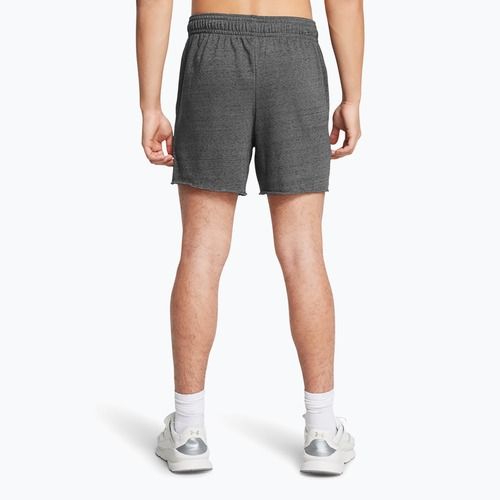 Men's shorts Under Armour Rival Terry 6in castlerock/onyx white