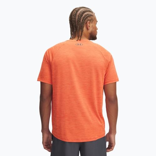 Men's training T-shirt Under Armour Tech Textured fire/ares red/castlerock