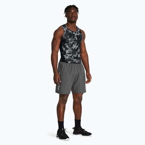 Men's training shorts Under Armour Woven Wordmark castlerock/white