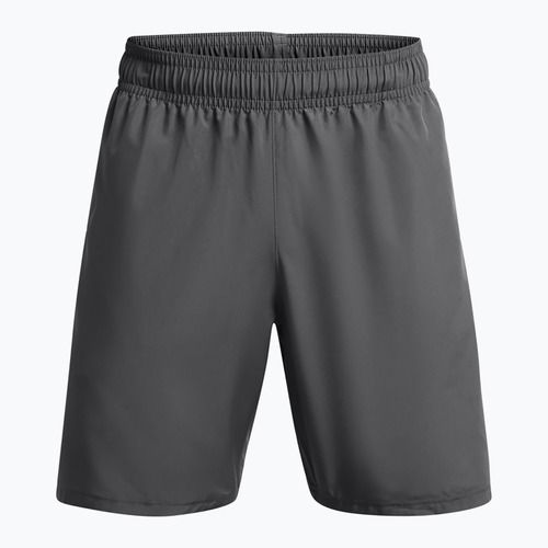 Men's training shorts Under Armour Woven Wordmark castlerock/white