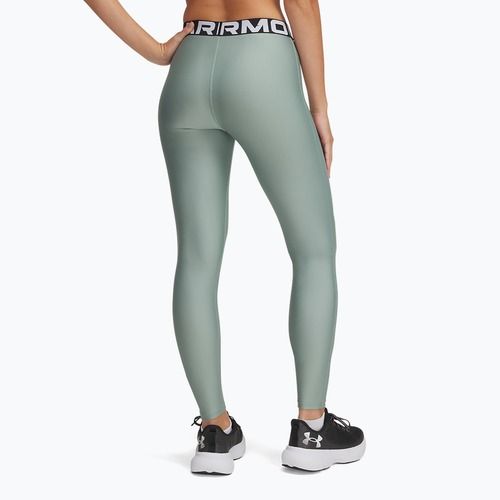 Under Armour HeatGear silica green/white women's training leggings