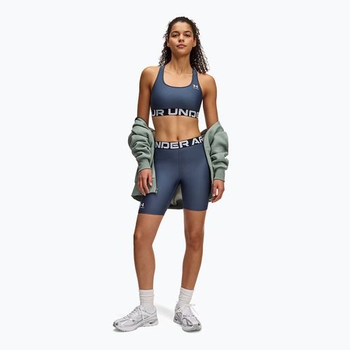 Women's shorts Under Armour HG Authentics 8in downpour gray / white