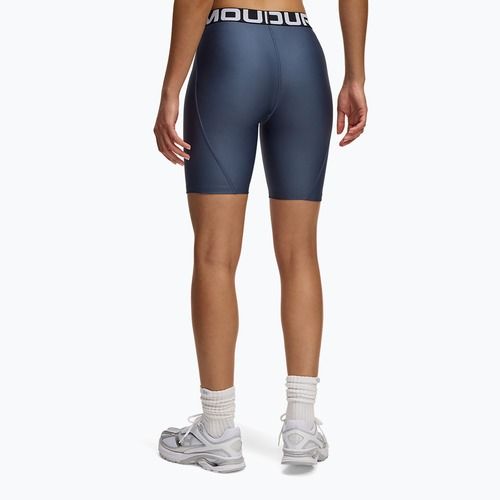 Women's shorts Under Armour HG Authentics 8in downpour gray / white
