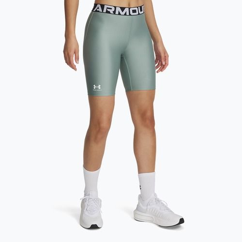 Women's shorts Under Armour HG Authentics 8in silica green / white