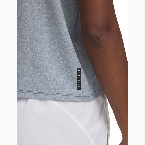 Women's training top Under Armour Rush Energy Crop Tank downpour gray/downpour gray