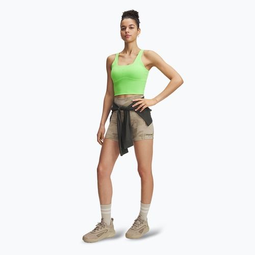 Women's training shorts Under Armour Project Rock Middy city khaki / black