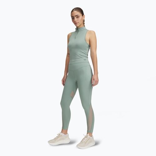 Women's training top Under Armour Vanish Elite Vent Tank silica green/iridescent