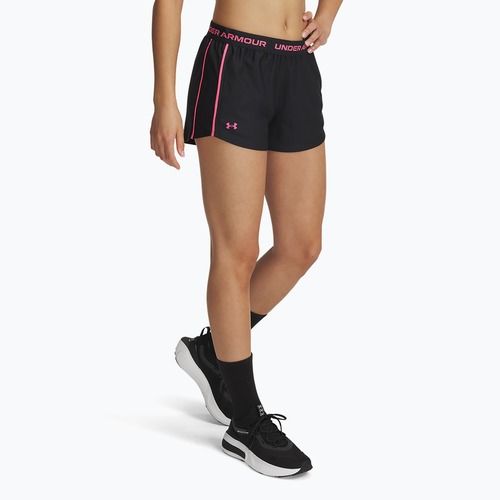 Women's shorts Under Armour Tech Play Up black/super pink