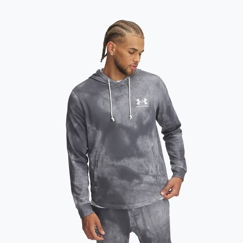 Men's sweatshirt Under Armour Rival Terry Printed castlerock/onyx white