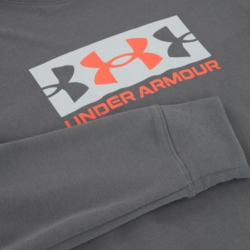 Men's sweatshirt Under Armour Rival Terry Logo castlerock/mod gray/fire