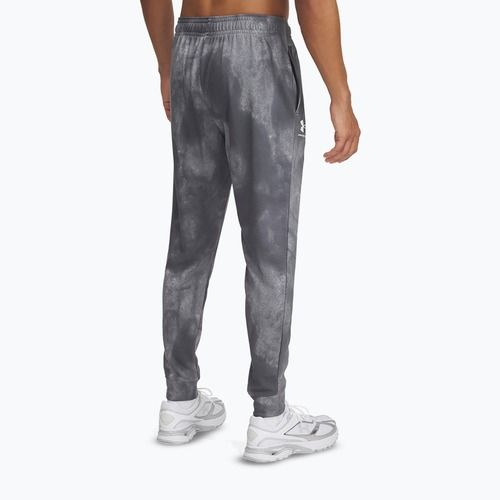 Men's trousers Under Armour Rival Terry Printed Jogger castlerock/onyx white