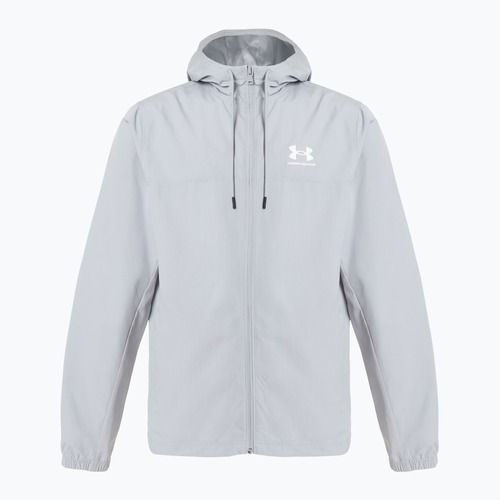 Men's jacket Under Armour Rival Woven Windbreaker mod gray/mod gray/white