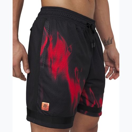 Men's basketball shorts Uder Armour Curry Statement I black / fire