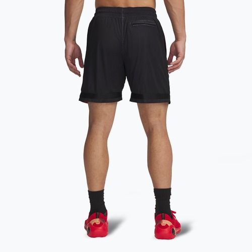 Men's basketball shorts Uder Armour Curry Statement I black / fire