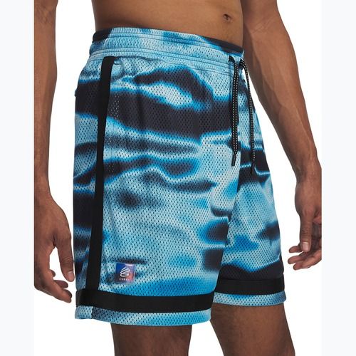 Men's basketball shorts Under Armour Curry Statement II midnight navy / stream