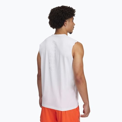 Men's basketball T-shirt Under Armour Curry Tee white/black