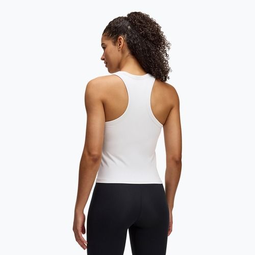 Women's training top Under Armour Motion High Neck Tank white/black