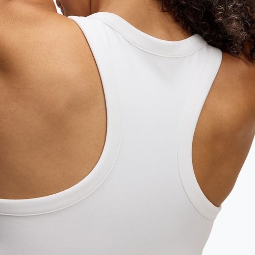 Women's training top Under Armour Motion High Neck Tank white/black