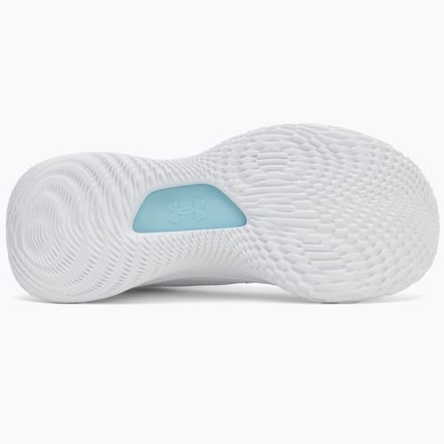 Under Armour CURRY 4 FLOTRO basketball shoes white/stream/metallic silver