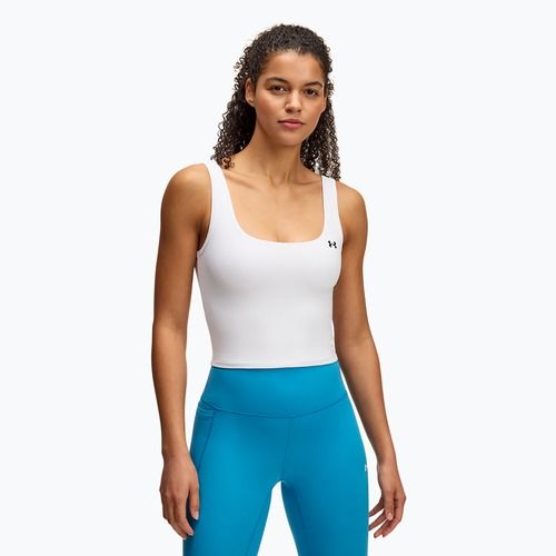 Women's training top Under Armour Motion Tank white/black