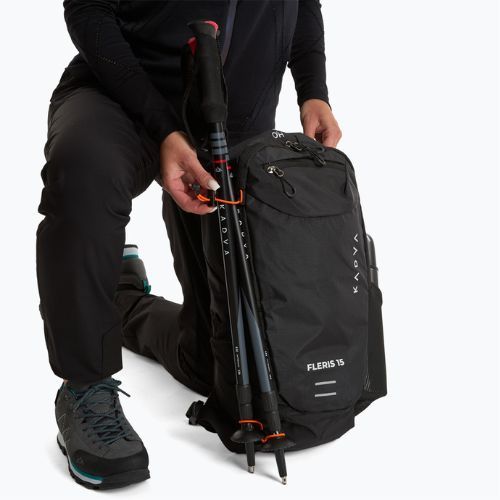 KADVA Fleris 15 l black hiking backpack