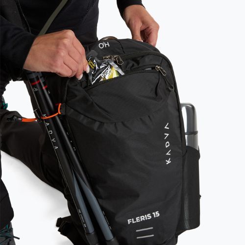 KADVA Fleris 15 l black hiking backpack