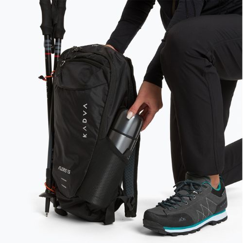 KADVA Fleris 15 l black hiking backpack